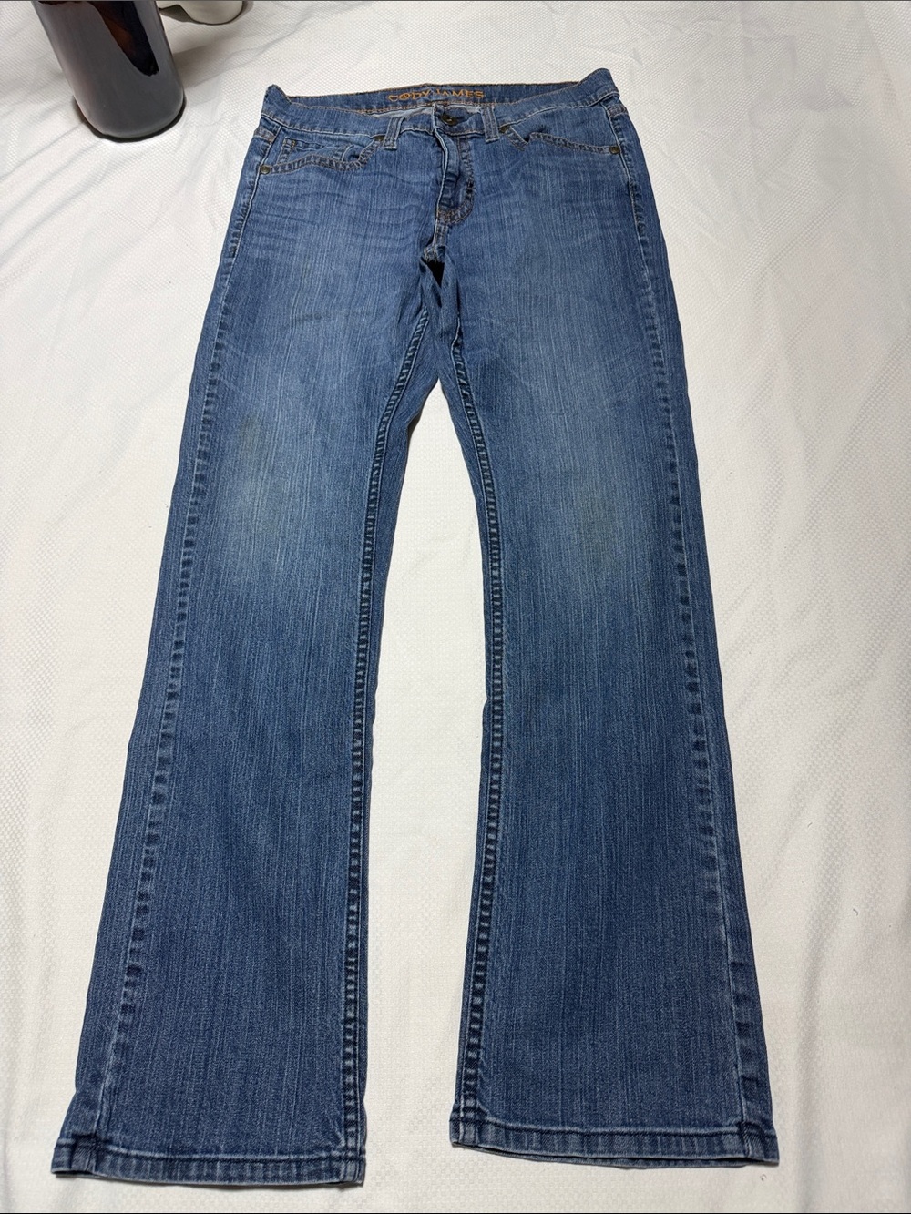 Men's Bootcut Jeans in Medium Blue by
